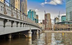 Queens Bridge St in Melbourne