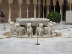 Fountain de los Leones, Patio de los Leones, Alhambra, Granada, Spain