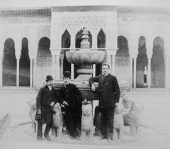 Felix Dufour, Felipe Senillosa, and Marcelo Alvear in Alhambra, Spain