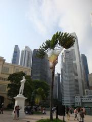 Raffles Statue in Singapore Financial District