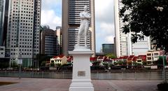 Sir Thomas Stamford Raffles landing site in Singapore, 28 January 1819