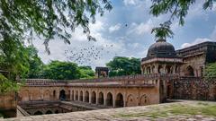 Rajon Ki Baoli stepwell in Mehrauli, Delhi