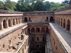 Rajon Ki Baoli stepwell in Mehrauli Archaeological Park, India