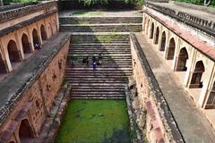 Rajon Ki Baoli, a historic stepwell in Mehrauli, Delhi