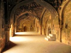 Inside view of Rajon Ki Bain mosque complex