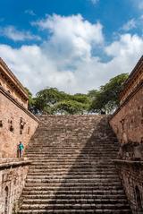 Inside view of Rajon Ki Baoli stepwell