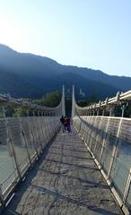 Ram Jhula bridge in Rishikesh, India