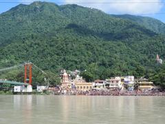 Ram Jhula bridge in Rishikesh during LGFC VOF 2019