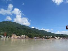 Ram Jhula bridge in Rishikesh