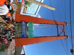 Ram Jhula bridge in Rishikesh with surrounding scenic views