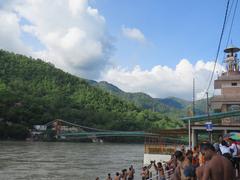 Ram Jhula bridge in Rishikesh with scenic surroundings during LGFC - VOF 2019