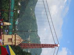 Ram Jhula bridge in Rishikesh with nearby views