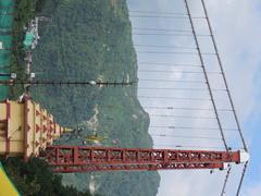 Ram Jhula bridge and scenic view in Rishikesh