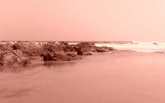 Beach rocks at RK beach in Visakhapatnam