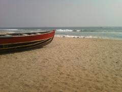 Boat at RK Beach in Visakhapatnam