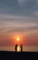 Boxing training at sunrise on RK Beach