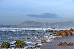 Dolphins Nose hill with lenticular cloud in Vizag