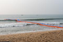 Floating bridge at Vizag beach