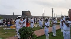 Live performance by the Navy Band at TU Aircraft Museum on RK Beach in Visakhapatnam during Swarnim Vijay Varsh and Azadi Ka Amrit Mahotsav Celebrations