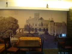 interior view of a museum inside a historical lodge