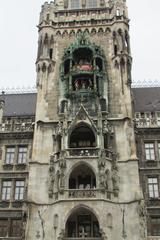 Rathaus-Glockenspiel tower in Marienplatz, Munich