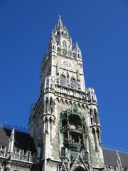 Marienplatz in Munich with Neues Rathaus and Glockenspiel