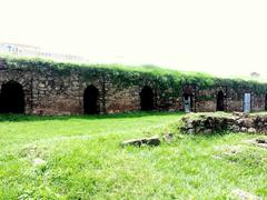 Rawat Fort residential quarters and remnants of graves in Pakistan