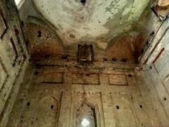 ceiling of a tomb-like building at Rawat Fort in Pakistan