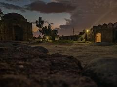 Interior view of Rawat Fort at night