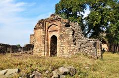 Deteriorating structures at Rawat Fort in Pakistan