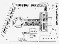 1939 Taipei Ximen Market and Inari Shrine layout