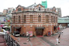 Ximen Red House Octagon Building after rain