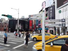 Ximen Red House Octagon Building and surrounding area in Taipei