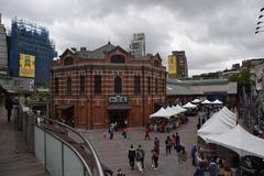 Ximen Red House Theater and market in front with Be The One reality show press conference