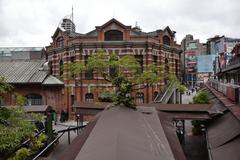 Ximen Red House Theater and its surroundings in Taipei