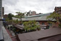 Ximen Red House Theater and its surroundings in Taipei