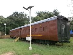 Accident Relief Train with solar-powered LED light at Regional Rail Museum, Chennai