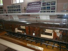 Model of a Wooden Luxury Rail Coach used by the British in India