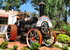 Fowler Ploughing Machine at Chennai Rail Museum