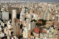 Aerial view of Sao Paulo city center