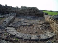 Church ruins at Egnazia's castle in Italy