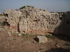 Opus-vittatum-mixtum architectural style in Egnazia's building