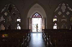 Front view of San Thome Basilica in Chennai