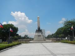 Rizal Park landmarks and historical memorials in Manila, Philippines