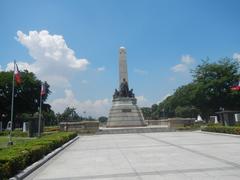 Rizal Park landmarks and attractions including historical memorials and markers