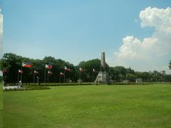 Rizal Park landmarks and historical memorials in Manila, Philippines