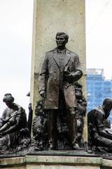 Close-up view of Jose Rizal's statue at Rizal Monument in Manila