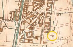 Historical map of Porta Ticinese area, Milan, 1906