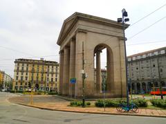 Porta Ticinese gate in Milan, Italy