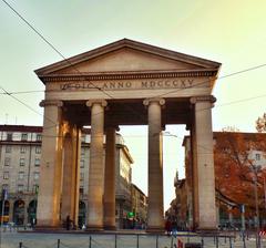 Porta Ticinese monument in autumn